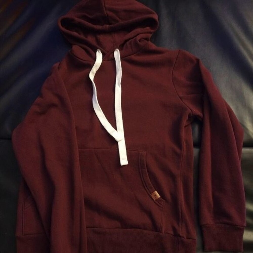 doublju Pullover Adjustable Strings Neckline Hoodie Sweatshirt Size Small